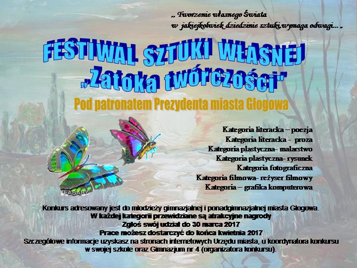 Ilustracja do artykuły: „Zatoka Twórczości” – zaproszenie.